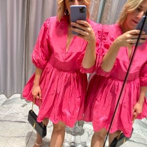 H&M Pink Balloon Dress - SIZE 08